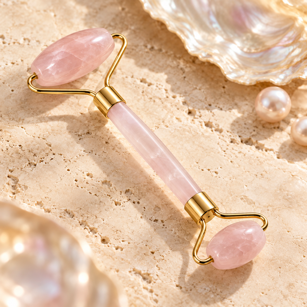 Facial Roller – Pink & Green