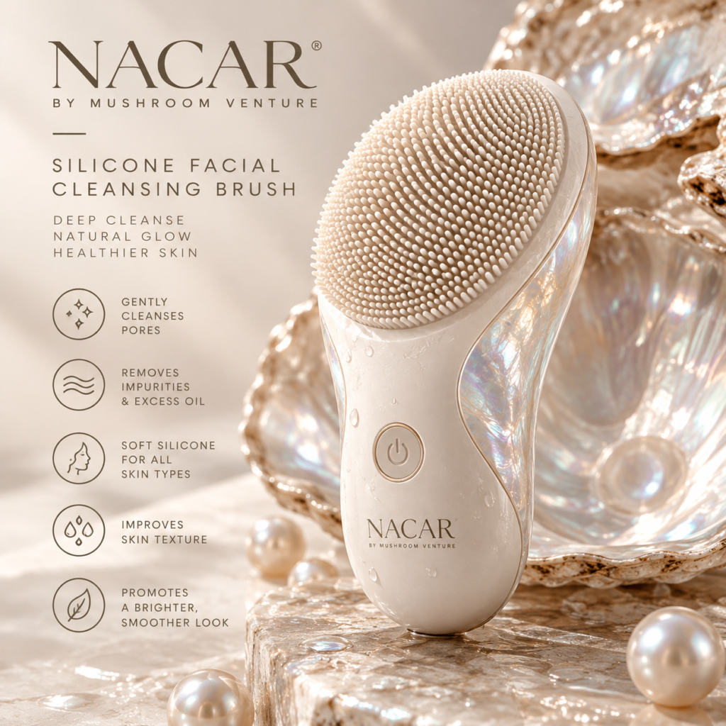 Nácar Silicone Facial Cleansing Brush